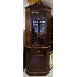 MAHOGANY CORNER CABINET