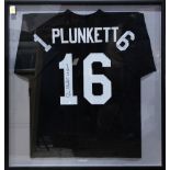 Jim Plunkett's Oakland Raiders Jersey (Number 16), signed circa 1980s ***Pending***