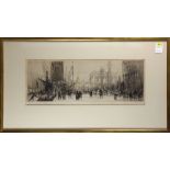 Italian School (20th cenury), Venetian Procession, etching aquatint, pencil signed "N. Mart,"