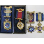 4 Sterling silver Royal Order of Buffaloes medals  Lodge No63 Gladstone
