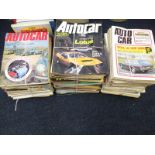 A large quantity of 1970's motoring magazines and some books