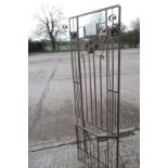 A French antique wrought iron hall stand