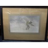 A framed print of "A Very Gallant Gentleman"