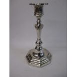 A Sterling silver candlestick hallmarked 1910/11