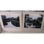 Two  large 1920's photographs of Flatford Mill