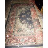 A vintage blue ground  rug