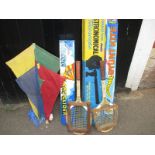 An assortment of outside toys and games