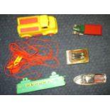 Vintage toys to include a Thomas Mayers super jet speed boat