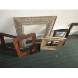 An assortment of vintage picture frames