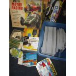 A quantity of vintage transport related toys to include a Jet X engine