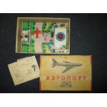 A 1960's Russian tin plate airport