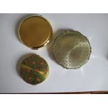 3 Vintage powder compacts to include Kigu & Stratton