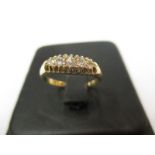 An 18ct yellow gold and diamond ring