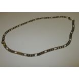 A 9ct yellow gold link necklace approx 38g