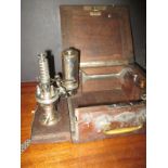 A vintage automotive bargraph cylinder tester in original case