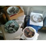 A large quantity of collectors plates