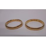 22ct gold wedding bands