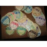 A large quantity of vintage vehicle road tax discs