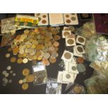 A large quantity of coins to include antique, pre-decimal and collector issues