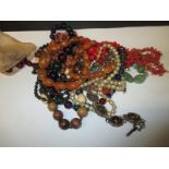 Assorted costume jewellery