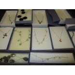 silver bracelets and necklaces in original boxes