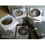 A large quantity of collectors plates