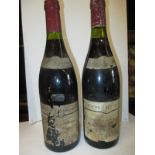 Two bottles of Burgandy one a 1990 Gevrey Chambertin