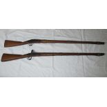 2 flintlock muskets