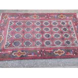 A vintage Bokhara rug