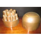 Two 19th century copper jelly moulds