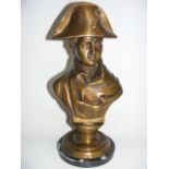 Bronze Bust Of Napoleon Signed J V Chemin