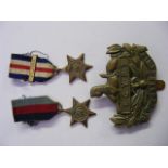 Two British Medal Miniatures, One With Atlantic Bar Twinned With WW2 Gloucestershire Regiment