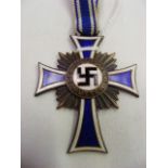 German WW2 Third Reich Bronze Mothers Cross