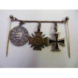 German WW1 Miniature Iron Cross Medal Set