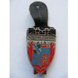 French Enameled Fire Badge