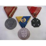 WW1 Karl Troop Medal & Two Other German Medals