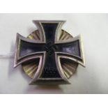 German WW2 Third Reich 1st Class Iron Cross With Shell Screw Back