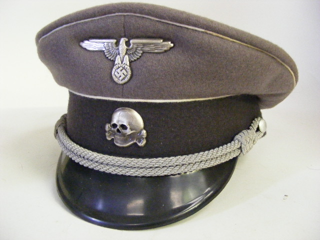 East German Officers Cap Bearing SS Badges