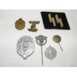 NSFK Lapel Pin &Other Third Reich Or Related Items