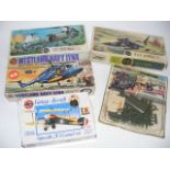 Five Vintage Military Airfix Model Kits