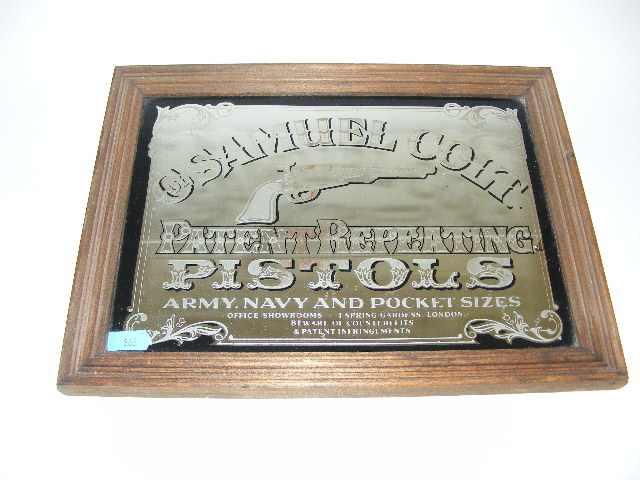 Original Samuel Colt Pistols Army & Navy Mirror