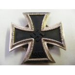 German Third Reich WW2 First Class Iron Cross With Screw Back