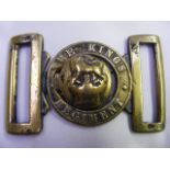 C.1882 Smith & Wright Birmingham Brass Military Buckle The Kings Regiment