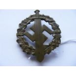 German WW2 Third Reich Sturmabtielung Bronze Sports Badge, L. Chr. Lauer, Berlin