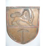 Rhodesian Bronze Naval Plaque Approx. 16"