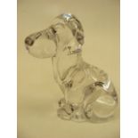 Daum Crystal Dog Figure