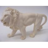 Alabaster Lion Figure Signed A. Giannelli