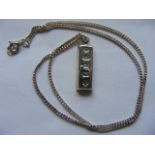 Silver Ingot & Chain