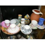 Victorian Cup & Saucer With Other Other Ceramic Items