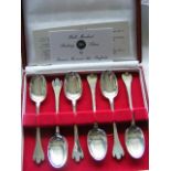 Six James II Style Silver Spoons Well Presented In Box Approx. 72g